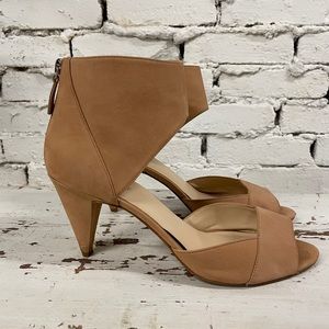 Nine West suede ankle wrap high heel sandals